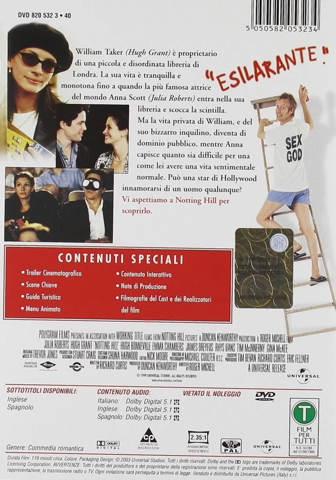 Notting Hill (DVD) (US IMPORT) - Image 3 of 3