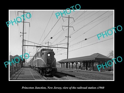 Princeton Junction New Jersey Railroad Station c1960 Old Large Historic Photo