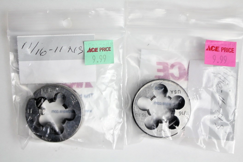 Ace USA Round Split Adjustable Die SELECT 11/16-11 11/16-16 NS SAE #93p - Bild 1 von 7