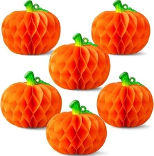 KatchOn, Pumpkin Table Centerpieces - Big 10 Inch, Pack of 6 | 10 inch, Green 