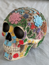 Sugar Skull mexikanischer Tag der Toten Blumen Harz Wohndeko/Halloween - kostenloser Versand