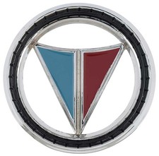 1965 Plymouth Valiant Signet Round Trunk Emblem With V In Middle