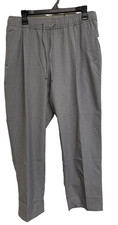 Old Navy Billie Straight Ankle Pants Womens Large Gray Drawstring Pockets NWT