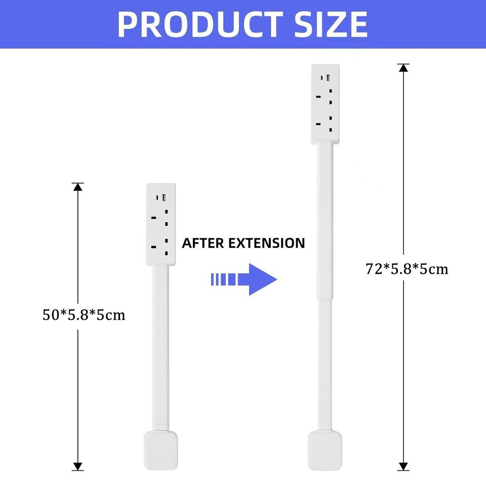 Electrical Outlet Extender Stick - Power Socket Expander Rotates 180 ...