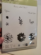 Stampin Up Sale A Bration What I Love Set Of 10 Rubber Stamps Set .