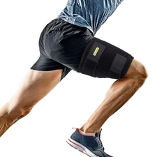 Thigh Support, Brace with Silicone Anti-Slip Strips, Free Size 