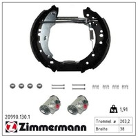 Zimmermann Bremsbackensatz Vormontiert 203Mm Passend FüR Renault Clio Twingo
