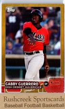 2015 Topps Pro Debut #156 Gabby Guerrero /50 Gold