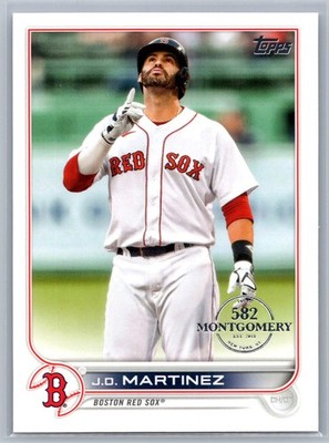 J.D. Martinez 2022 Topps 582 Montgomery Stamp #182