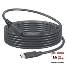 2PCS 5M/16FT USB C Male to DC Male Power Cable Adapter for Starlink Mini DC
