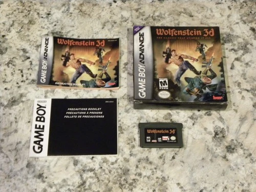 Wolfenstein 3d -- Nintendo Game Boy Advance, 2002 (GBA) -- CIB