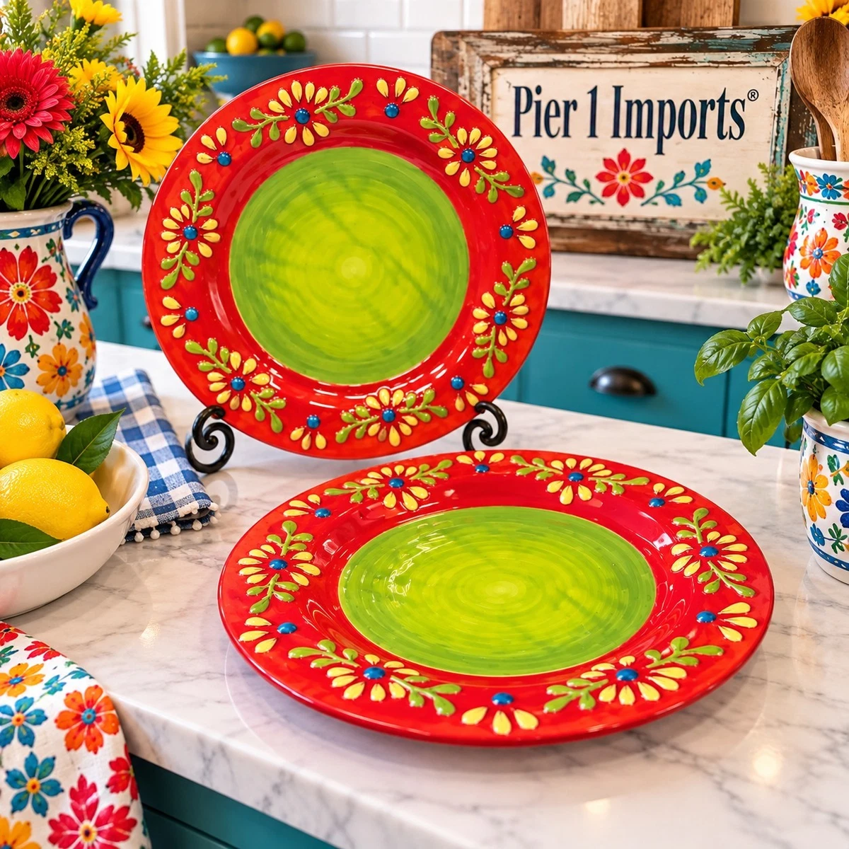 Pier 1 Imports Earthenware Dinnerware Plates for sale - eBay