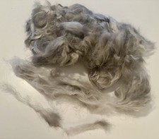 4,1 uncji OSKUBANE Naturalny szary niebieski Rzadki Sable Angora Luksusowe włókno spinningowe (C47)