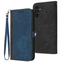 FüR Samsung Galaxy A54 5G Leder HandyhüLle Mit Doppelarmband