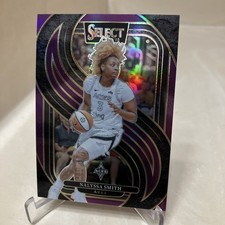 2025 Panini Select WNBA #129 NaLyssa Smith Purple Flash Prizm /149 Aces