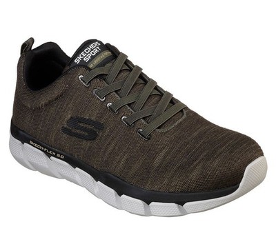 SKECHERS Men's Relaxed Fit Skech-Flex 3.0 Strongkeep Athletic Sneaker in Olive