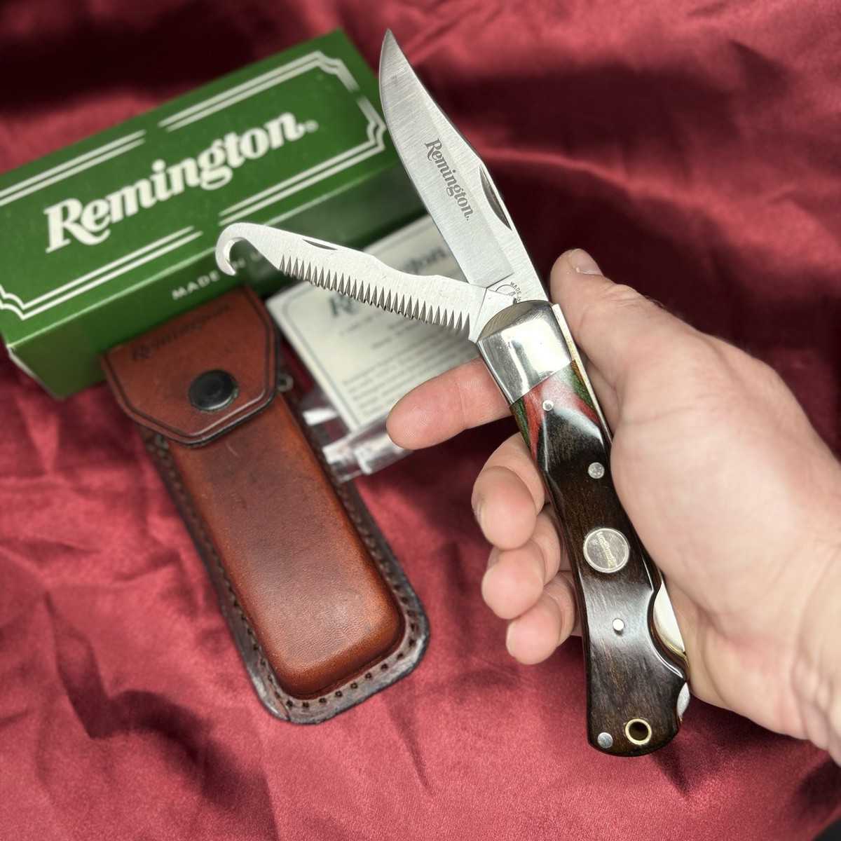 REMINGTON R3-W BIG GAME LOCKBACK HUNTING KNIFE🇺🇸NEAR MINT
