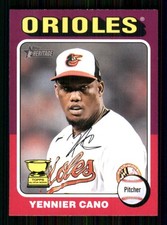 2024 Topps Heritage #121 Yennier Cano Baltimore Orioles 62390