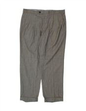 CHAPS Mens Pegged Suit Trousers W38 L30 Grey Polyester BK08