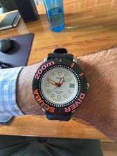 Seiko Scuba Diver 200M 5h25 6a1c white dial, orange and pink bezel 35mm