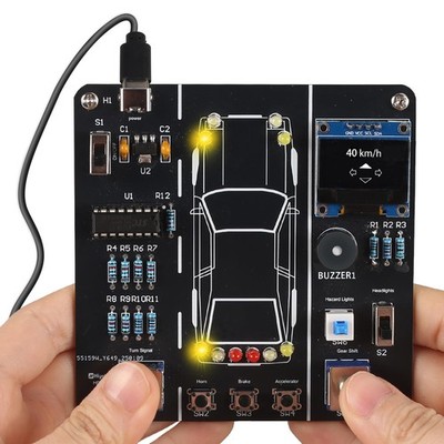 DIY Car Driving Simulation Soldering Practice Kit, Electronics Project Car Dr...