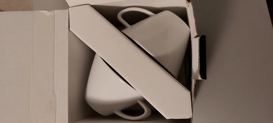 2-er Set Bauscher Porzellan Cappuccino Tassen und Untertassen, 0,26 l, UNBENUTZT