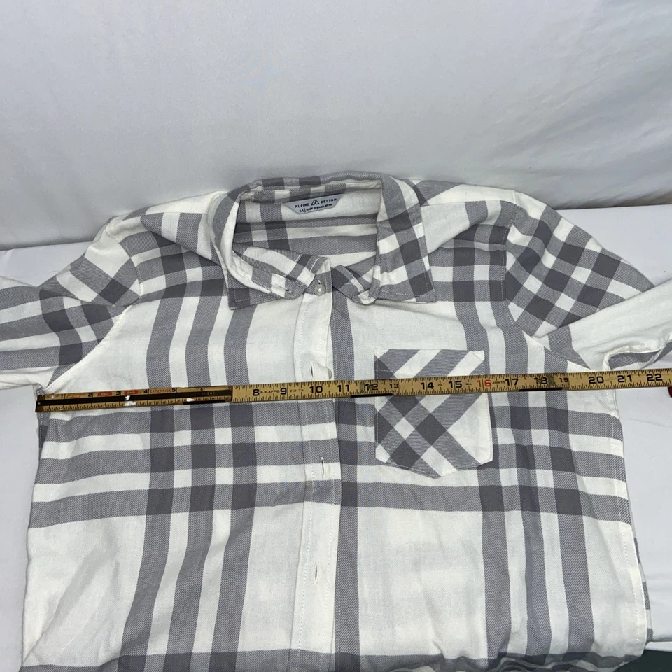 Camisa Diseño Alpino Manga Larga Buttondown Talla Mediana L17 Foto 4 de 4