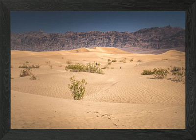 Mesquite Sand Flat Dunes gerahmtes Wandbild Poster Leinwanddruck Bild
