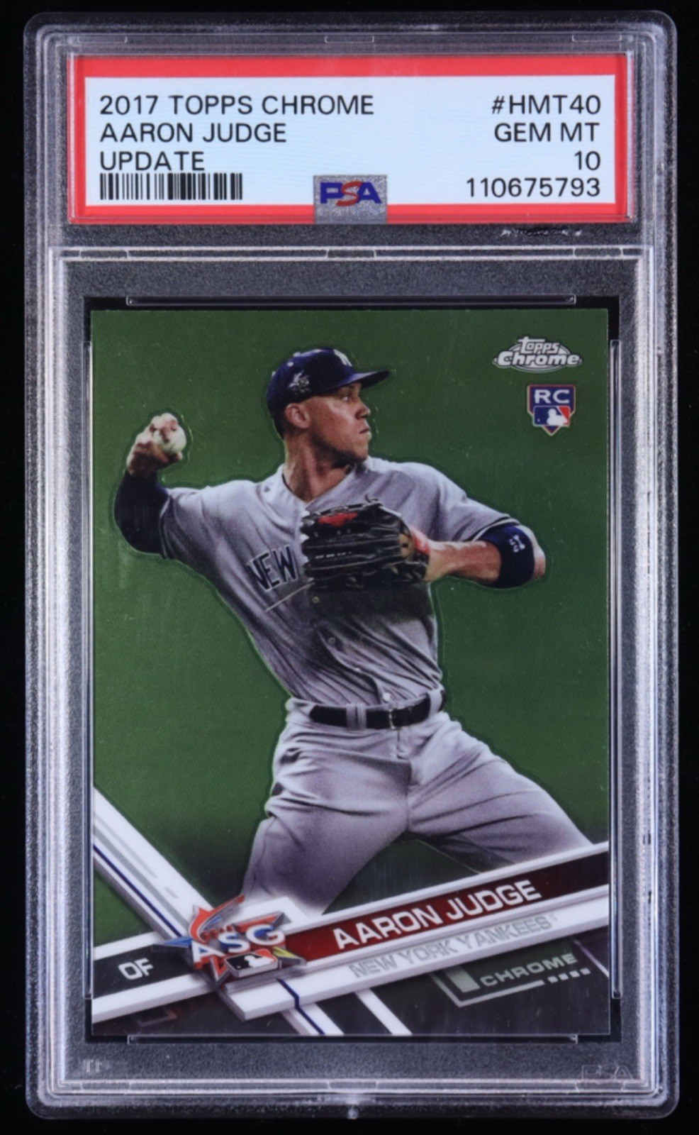 Topps 2017 Chrome Update Aaron Judge #HMT40 All-Star RC PSA 10 Yankees