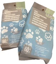 Pawrific Deodorizing Wipes for Dogs Cats and Pets 120 Count Pack of 2 New