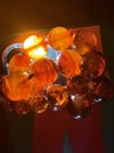 Vintage Cherry Amber Catalin Bakelite Graduated Round Bead Necklace 46g 21in — photo 8