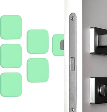 5Pcs Door Knob Wall Protector, 1.8" Square Silicone Door Stoppers Self Adhesive