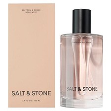 Wood Spice Unisex Salt & Stone Saffron & Cedar 3.4oz Body Mist Long‑Lasting