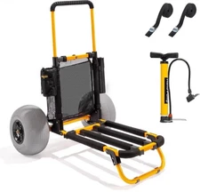 Bonnlo Fishing Cart - Beach Wagon Trolley with (12" Big Balloon Wheels for Sand)