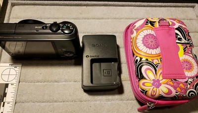 Sony Cybershot DSC-H90 16.1MP Black Basically Brand New w/ Case Charger TESTED