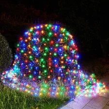BlcTec Outdoor Christmas Lights 200 LED 8.4ft x 5.2ft Christmas Net Lights wi...