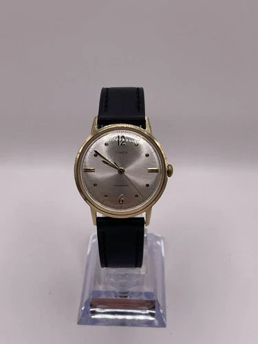 Collectable '67 Vintage Timex Marlin 2024 2467 Dot-Dash Windup Men’s Watch-Works