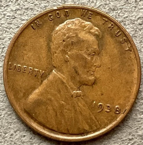 1938p  Lincoln Wheat Cent - [XF EF]  Extremely Fine - High Grade ~ B948