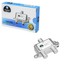 2-fach-SAT-Verteiler-Splitter-5-2400MHz-4-Wege-HD-Erdungsklemme-DVB-T-tauglich Indexbild 1