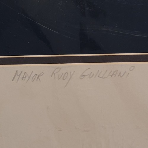 Rudy Giuliani Big Apple New York Foto Twin Towers WTC Reuben 13-1/2" x 10-1/2" - Bild 8 von 13