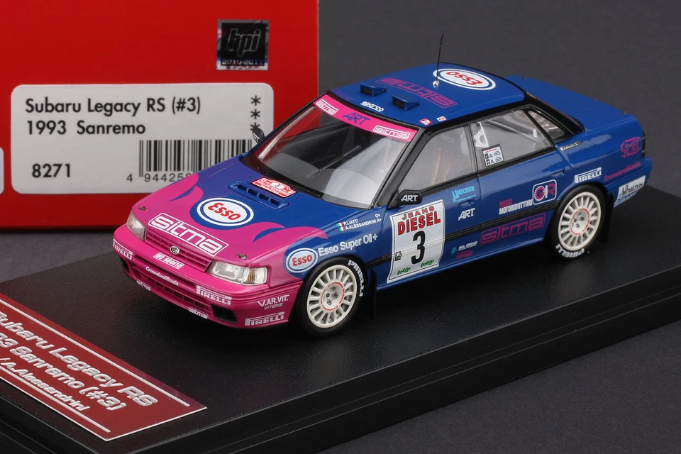 Subaru Legacy RS #3 1993 Sanremo Rally Piero Liatti -- HPI #8271 1/43 - Image 2 of 4
