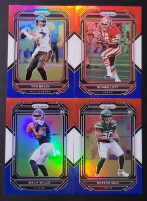 2022 Prizm Football RED WHITE BLUE PRIZMS 251-400 You Pick the Card - READ