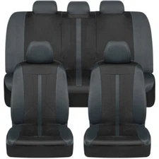 Motor Trend OmniFit Seat Covers for Car Full Set Fits Auto Truck Van SUV