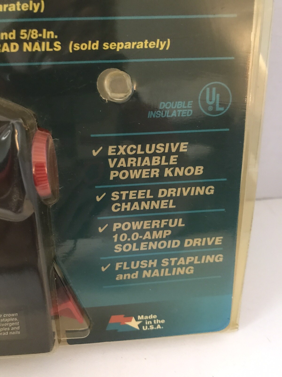 VINTAGE Craftsman 968496 Electric Stapler Brad Nailer w/ Adjustable