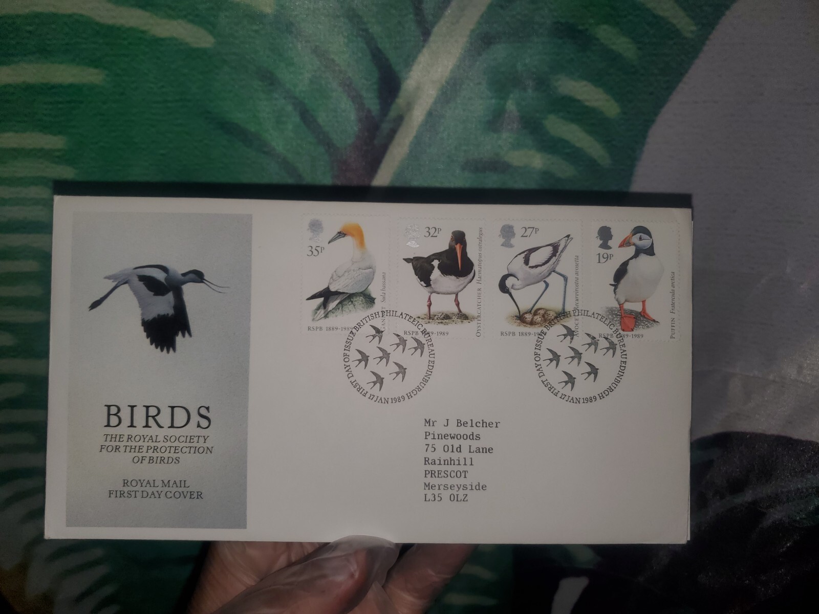 Royal Mail First Day Cover - RSPB Birds Collection 1989 -Rare Collectible Stamps
