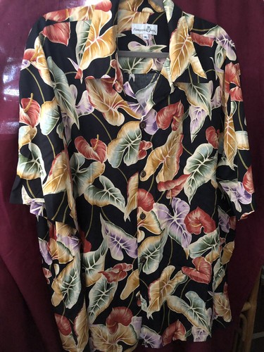 Pineapple Juice Tropical Shirt Rayon sz XL - Picture 5 of 5