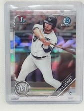 Thomas Dillard 2019 Bowman Draft Chrome Refractor 1st #BDC-32 Milwaukee Brewers
