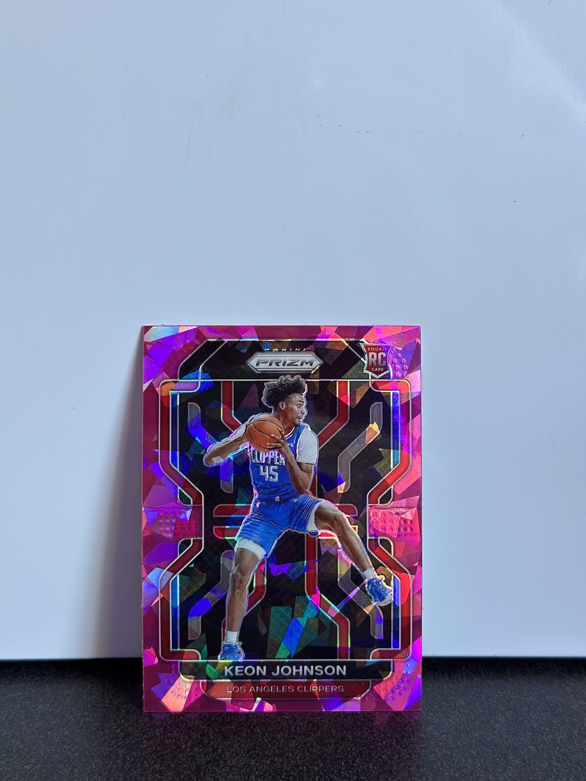 2021-2022 Panini Prizm Keon Johnson Pink Ice Prizm RC Los Angeles Clippers #326