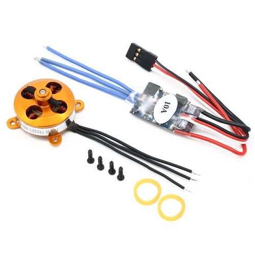 A2204 7.5A 1400KV 50W SP Micro Brushless Motor W/ Mount + 10A ESC For RC - Picture 1 of 8