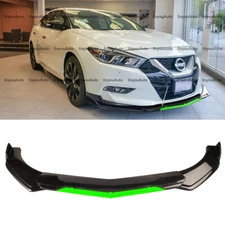 For Nissan Rogue Universal Front Bumper Lip Spoiler Splitter Gloss Black Green